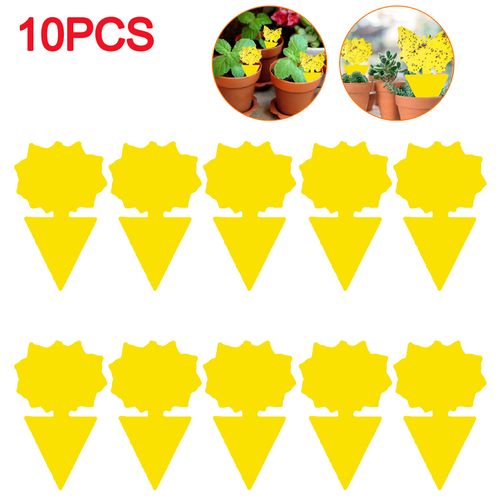 Shunmaii Yellow Sticky Traps - Natural Pest Control for Insects - 10pcs - sunflowers 10PCS