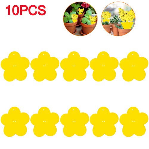 Shunmaii Yellow Sticky Traps - Natural Pest Control for Insects - 10pcs