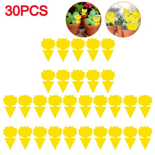 Shunmaii Yellow Sticky Traps - Natural Pest Control for Insects - 10pcs - sunflowers 30PCS