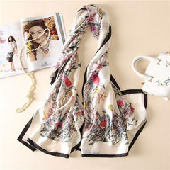 Luxurious Striped Chiffon Shawl - Versatile Beach Wrap & Scarf