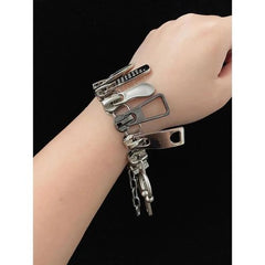 Cyberpunk Zipper Necklace - Fashionable Chain for Unique Style