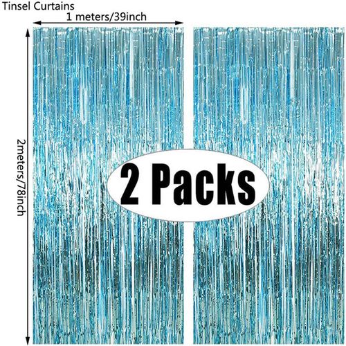MicroPlush Black Gold Foil Curtain Backdrop - Elegant Party Decoration