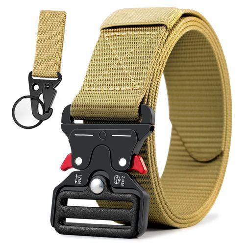Military Tactical Belt - Durable Canvas Design - Unisex Canvas Belts - 125cm / ZSPD2-KH1