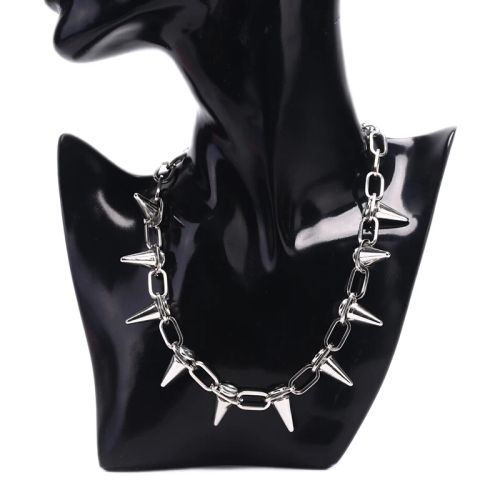 JETTING Unique Spike Rivet Necklace for Stylish Decoration