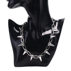 JETTING Unique Spike Rivet Necklace for Stylish Decoration