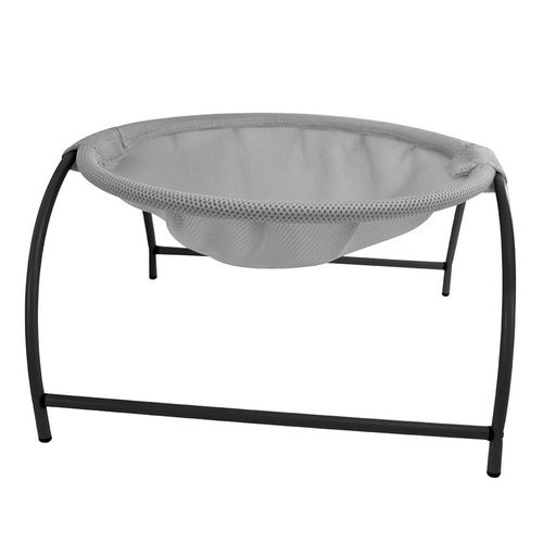 Breathable Plush Pet Bed - Comfortable & Durable - For Cats & Small Dogs - Gray