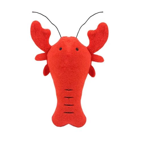 Plush Squeaky Dog Toy - Crayfish & Crab - Safe & Fun Playtime - crayfish