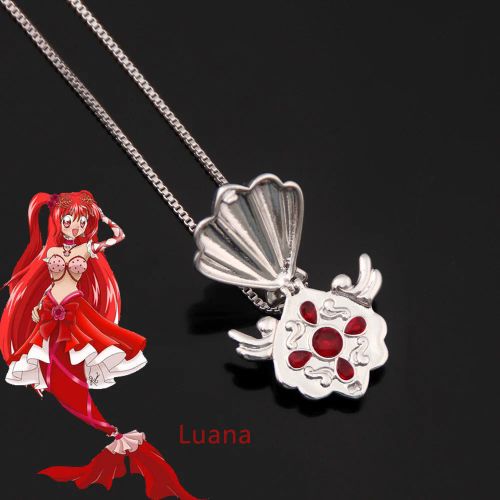 DUODUOBAO Mermaid Melody Shell Pendant Choker Cosplay Necklace