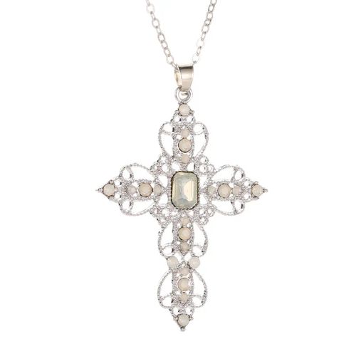 Faitolagi Stylish Cross Pendant Necklace - Trendy Fashion Accessory - style4