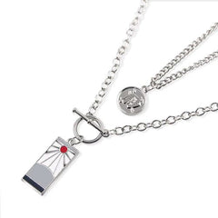 SONGCHANGJEWELRY Demon Slayer Pendant Necklace - Trendy Decoration Accessory - Zinc alloy