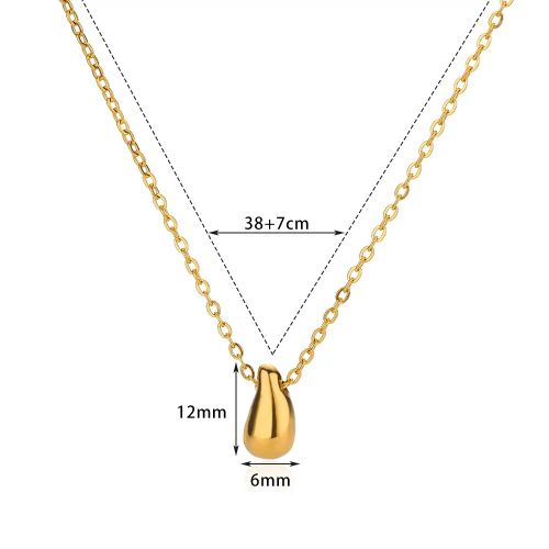 HPTOTMG Stainless Steel Pendant Necklace - Stylish & Durable Jewelry - 1