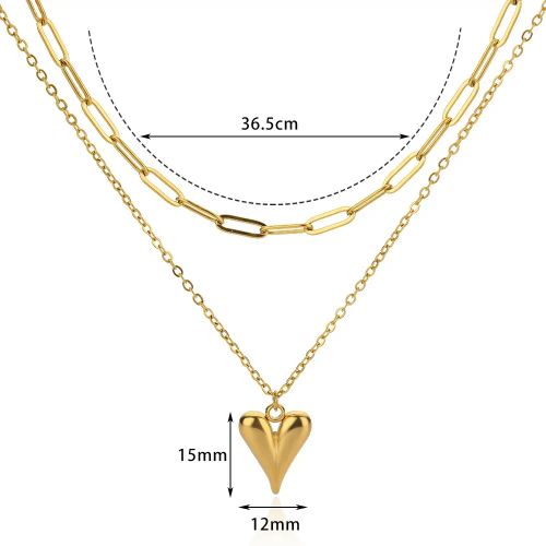 HPTOTMG Stainless Steel Pendant Necklace - Stylish & Durable Jewelry - 2