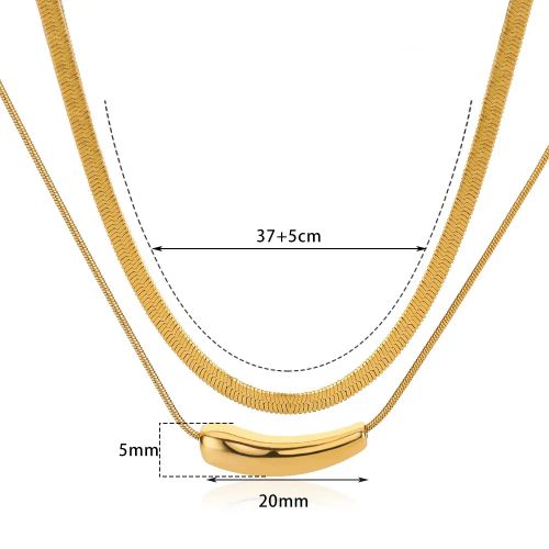 HPTOTMG Stainless Steel Pendant Necklace - Stylish & Durable Jewelry - 3