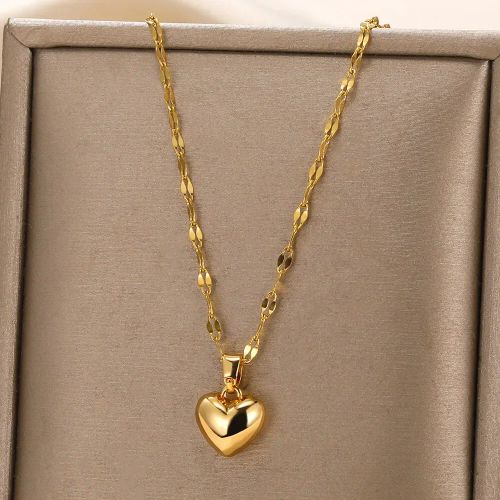 HPTOTMG Stainless Steel Pendant Necklace - Stylish & Durable Jewelry