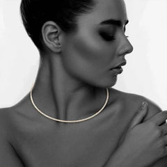 Stonefans Heart Collar Choker Necklace - Trendy Rhinestone Accessory