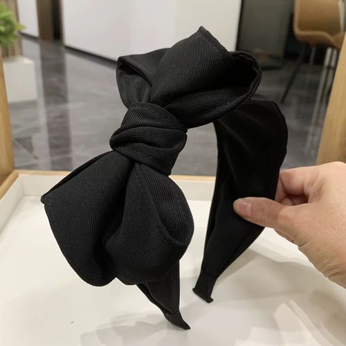 Double Layer Bow Headband - Stylish & Versatile Hair Accessory - black