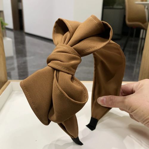 Double Layer Bow Headband - Stylish & Versatile Hair Accessory - Coffee