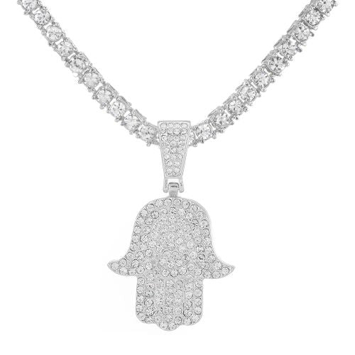 Stylish 4mm Rhinestone Pendant Necklace - Fashion Statement Jewelry