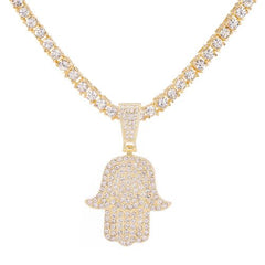Stylish 4mm Rhinestone Pendant Necklace - Fashion Statement Jewelry