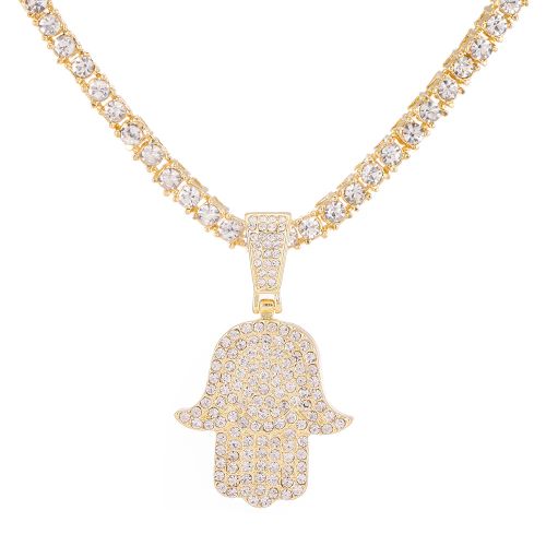 Stylish 4mm Rhinestone Pendant Necklace - Fashion Statement Jewelry