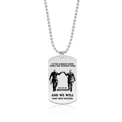 YIYUYIHUA Stylish Anime Pendant Necklace - Fight Demons Together