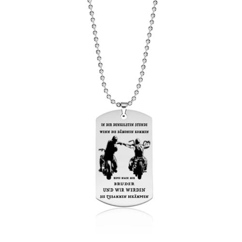 YIYUYIHUA Stylish Anime Pendant Necklace - Fight Demons Together - 4