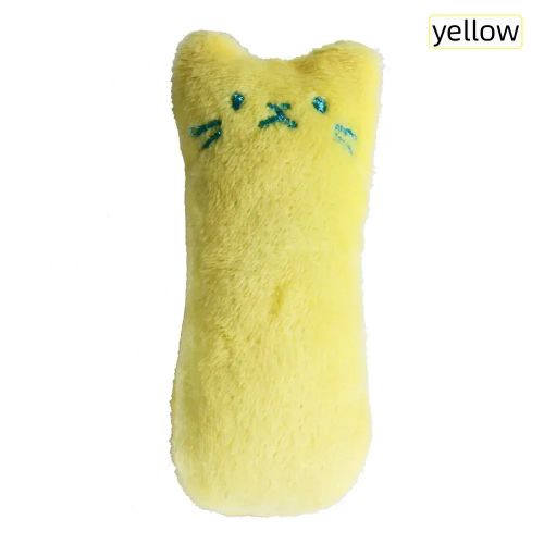 Catnip Plush Toy - Fun & Engaging Cat Toy for Playtime - Yellow