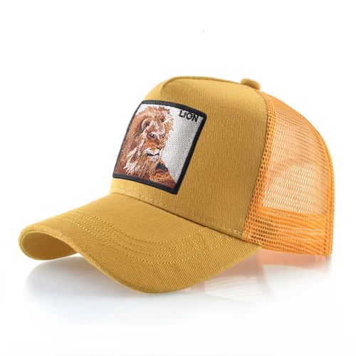 K KISSBAOBEI Embroidered Lion Cap - Stylish Sun Protection Baseball Hat
