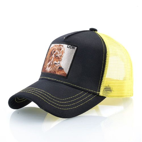 K KISSBAOBEI Embroidered Lion Cap - Stylish Sun Protection Baseball Hat