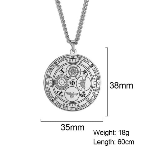 Dawapara Vintage Pendant Necklace for Protection & Wealth - Four Emperors