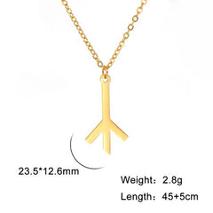 Dawapara Vintage Runes Pendant Necklace - Love & Peace Amulet