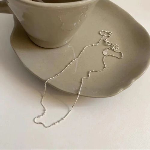 Ventfille Silver Asymmetric Heart Necklace - Elegant Party Jewellery - BTSP1499-1