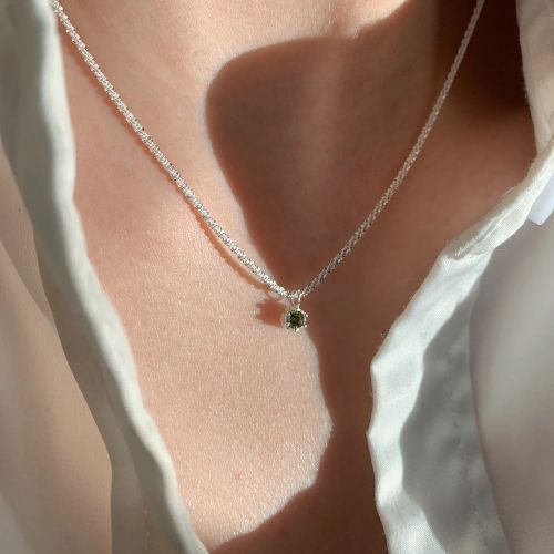 Ventfille Silver Asymmetric Heart Necklace - Elegant Party Jewellery - BTSP1499-7