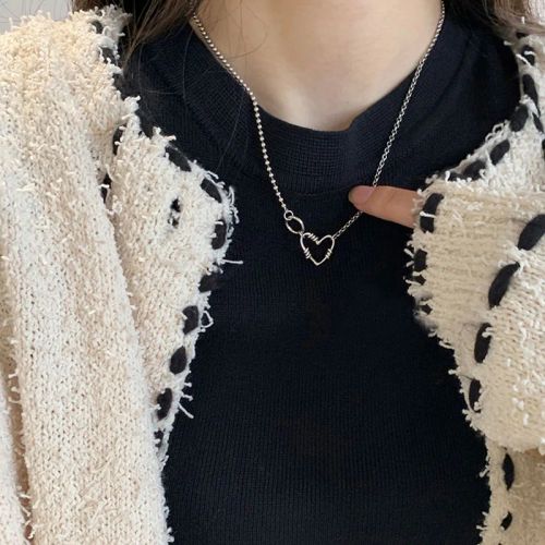 Ventfille Silver Asymmetric Heart Necklace - Elegant Party Jewellery - luck heart