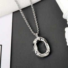 FOXANRY Water Drop Pendant Necklace - Trendy Fashion Accessory