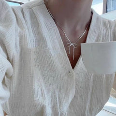 Ventfille Silver Asymmetric Heart Necklace - Elegant Party Jewellery