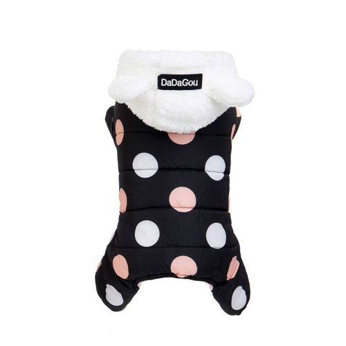 Warm Imitation Fur Coat for Dogs - Fashionable Autumn/Winter Pet Clothes - black / L