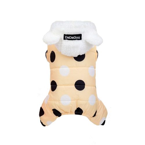 Warm Imitation Fur Coat for Dogs - Fashionable Autumn/Winter Pet Clothes - Yellow / S