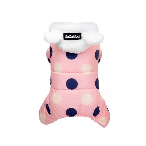 Warm Imitation Fur Coat for Dogs - Fashionable Autumn/Winter Pet Clothes - Pink / L