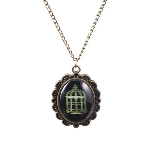 SONGCHANGJEWELRY BioShock Infinite Pendant Necklace - Trendy Animal Design - RED-BROWN