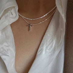 WKOUD Sparkling Clavicle Chain Necklace - Trendy Fashion Jewellery