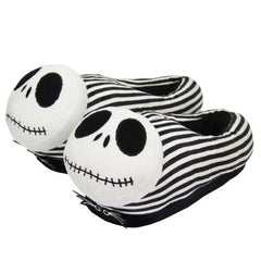 Disney Jack Skellington Plush Slippers - Soft Winter Indoor Shoes - Jack Skellington / 35-42 insole 28cm