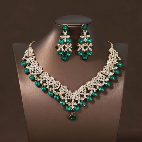 Itacazzo Exquisite Necklace & Earring Set for Weddings & Parties - XL-0003-F
