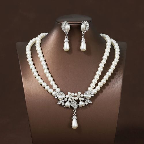 Itacazzo Exquisite Necklace & Earring Set for Weddings & Parties