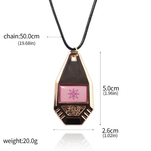 Rongji Jewellery Digimon Adventure Pendant Necklace - Trendy Gift - Steel color
