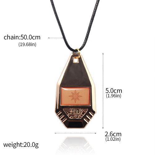 Rongji Jewellery Digimon Adventure Pendant Necklace - Trendy Gift