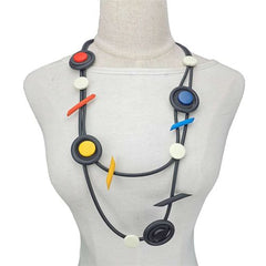 Gothic Multicolor Pendant Necklace for Trendy Fashion Lovers - colorful