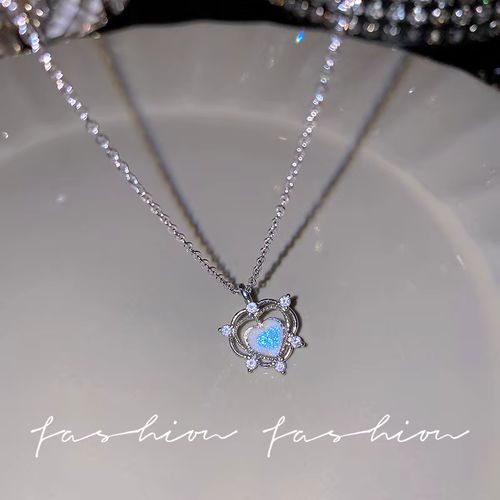 Trendy Geometric Pendant Necklace - Mood Tracker - Metal Accessory - LY5688601