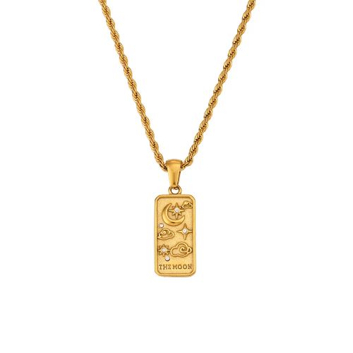 Gold Zircon Pendant Necklace | Hypoallergenic & Stylish Fashion Jewellery