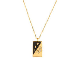 Gold Zircon Pendant Necklace | Hypoallergenic & Stylish Fashion Jewellery